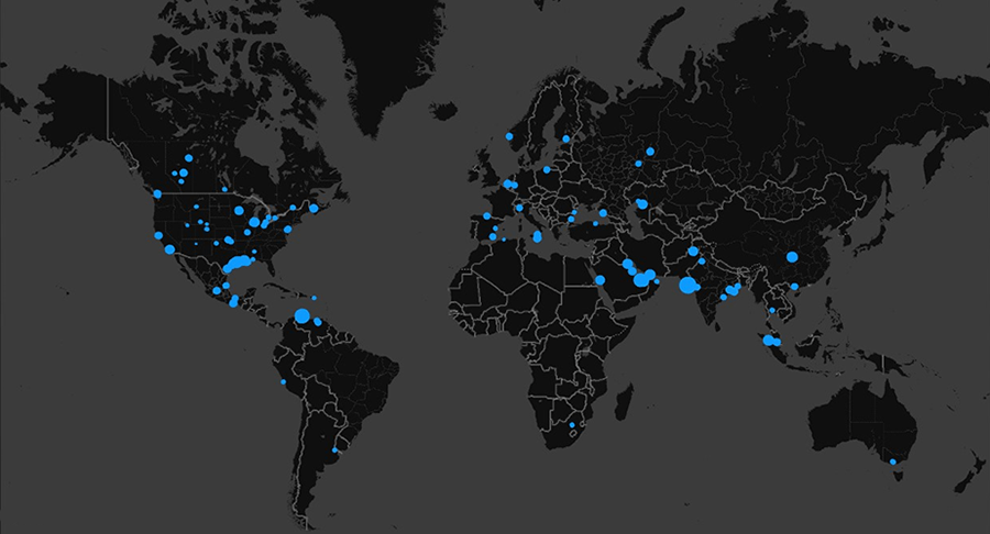 Delta Controls Global Presence Map